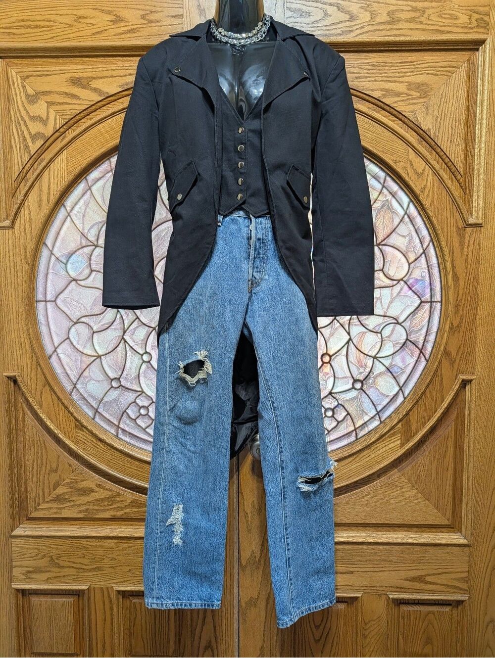 Steampunk Festival Tailcoat Jacket Industrial Goth Vest Med